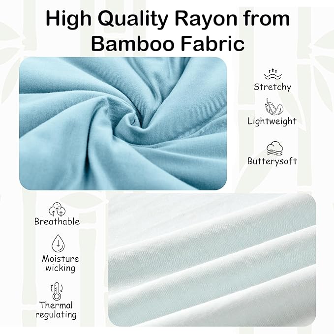 Supersoft Rayon Made from Bamboo Sleep Sack 12-18 Months 0.5 Tog Lightweight Toddler Sleep Sack Baby Wearable Blanket with 2-Way Zipper Summer Unisex Sleeping Bag for Babies (2 Pack) Green & Blue