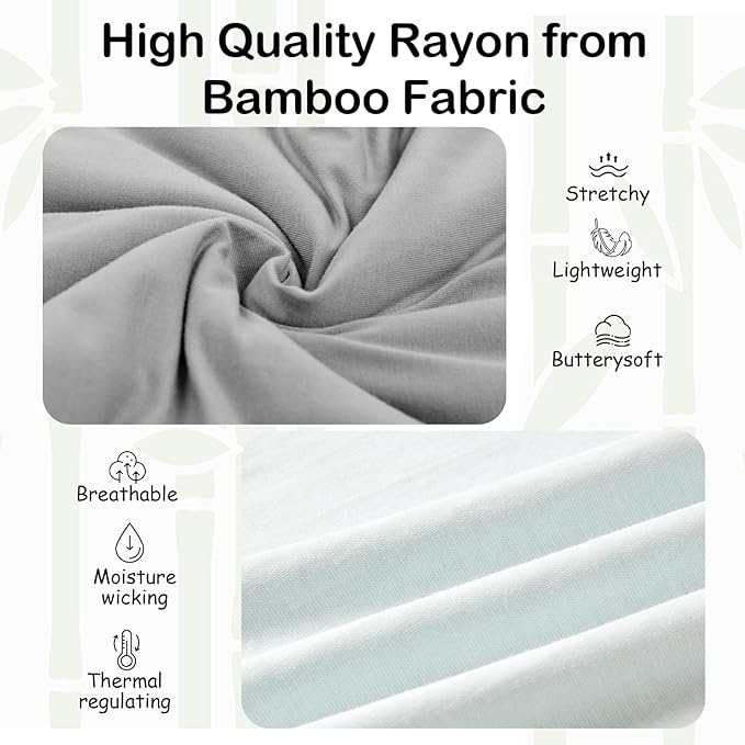 Supersoft Rayon Made from Bamboo Sleep Sack 3-6 Months Newborn Sleep Sack 0-3 Months 0.5 Tog Baby Wearable Blanket with 2-Way Zipper Summer Unisex Sleeping Bag for Babies (2 Pack) Green & Gray