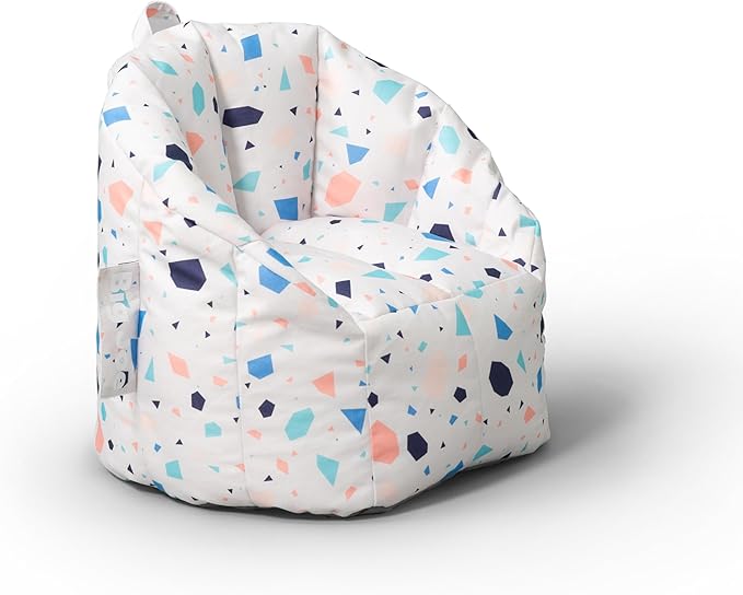 Big Joe Milano Kid's Bean Bag Chair, Dolce Terazzo Lenox, 2ft Small