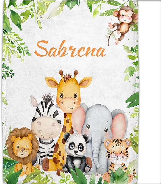 Custom Baby Blanket,Personalized Blankets for Kids with Names,Customized Blankets with Name for Boy,Personalized Baby Blanket for Girl Customized Blanket,Gift for Birthday Christmas(60"X80")