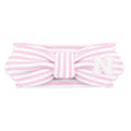 Creative Knitwear Nebraska Cornhuskers Infant Girls Pink/White Striped Hair Knot Headband Embroidered Logo - Size Newborn - 4T