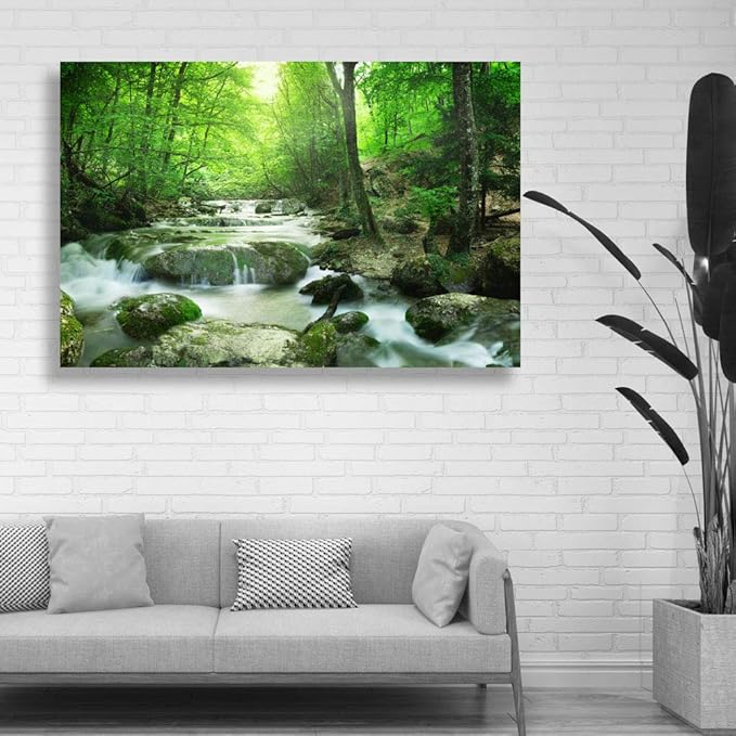SIGNWIN-Canvas Wall Art-Sunshine in The Forest -Canvas Prints Home Artwork Decoration for Living Room,Bedroom - 16x24 inches