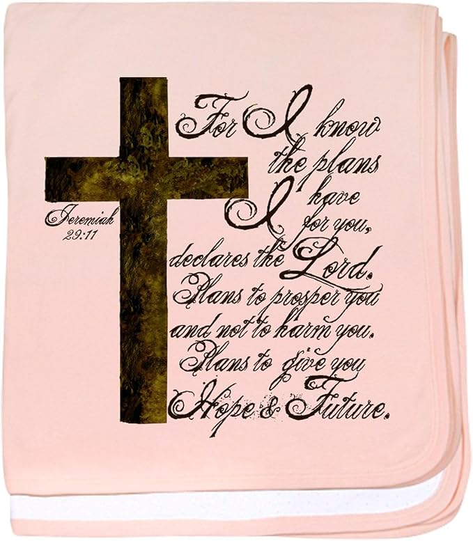 CafePress Plan of God Jeremiah 29:11 Baby Blanket, Super Soft Newborn Swaddle