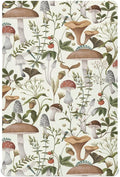 Mushrooms and Berries Crib Sheets for Boys Girls Soft Breathable Mini Crib Sheets for Baby 52" x 28"