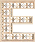 Large Boho Wooden Rattan Letters 12 inch for Nursery Decor Wood Letter E Wall Decors for Baby Girl Boy Bedroom Home Rustic Name Sign Birthday Wedding Decorative Letters