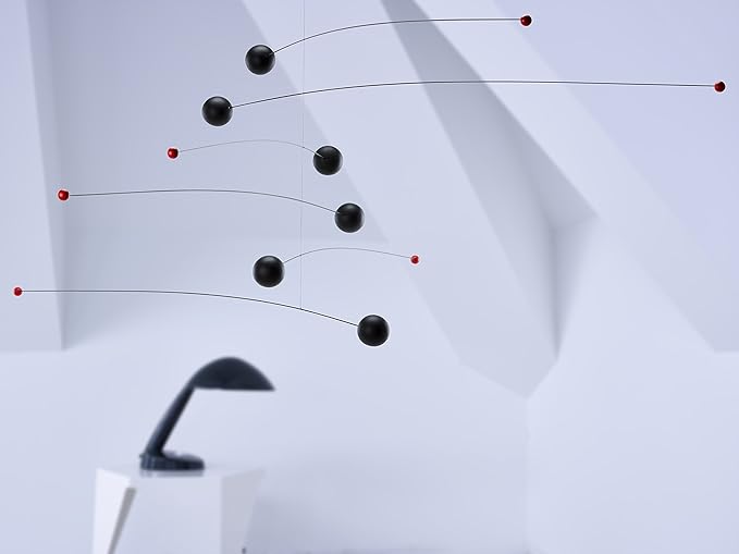 Large Futura Hanging Mobile - 72 Inches - Beech Wood and Steel - Handmade in Denmark by Flensted