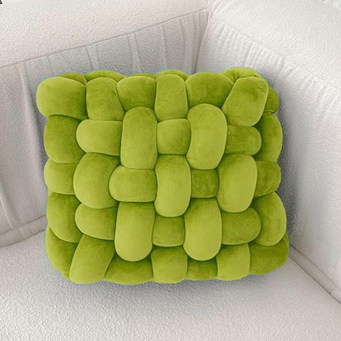 Velvet Chunky Yarn Bulky Giant Arm Knitting Ya rn, Super Soft Jumbo Tube Weight Y arn, Fluffy DIY Crochet Hand Making Washable Yar n for Blanket, Pet Bed, Rugs Pillow (2.2lb-Green)