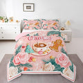 Feelyou Christmas Tree Comforter Set All Season Gingerbread Man Bedding Set with 2 Pillow Cases Merry Christmas Microfiber Kids Full Bedclothes Xmas Bedroom Decor Duvet Quilt Soft Lightweight