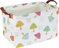 CLOCOR Rectangular Storage Basket,Waterproof Gift Basket,Room Decor(Mushroom)