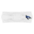 Creative Knitwear Creighton Bluejays Infant Girls White Solid Hair Knot Headband Embroidered Logo - Size Newborn - 4T