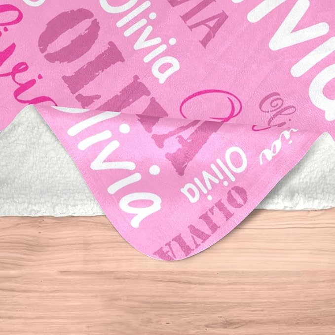 Gudina Personalized Name Blankets and Throws