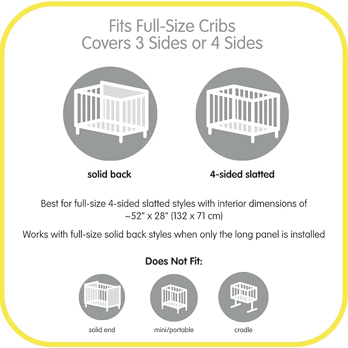 BreathableBaby Breathable Mesh Liner for Full-Size Cribs, Classic 3mm Mesh, Forest Fun Pink (Size 4FS Covers 3 or 4 Sides)
