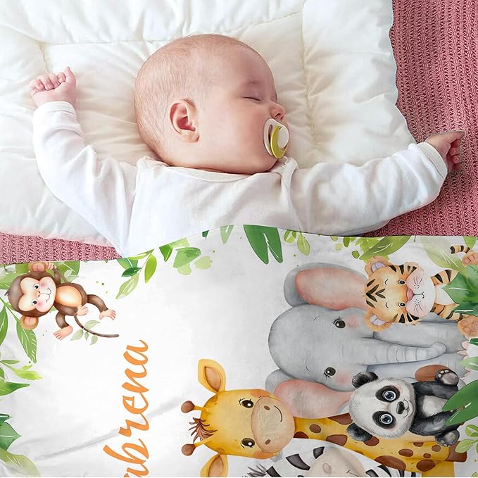 Custom Baby Blanket,Personalized Blankets for Kids with Names,Customized Blankets with Name for Boy,Personalized Baby Blanket for Girl Customized Blanket,Gift for Birthday Christmas(50"X60")