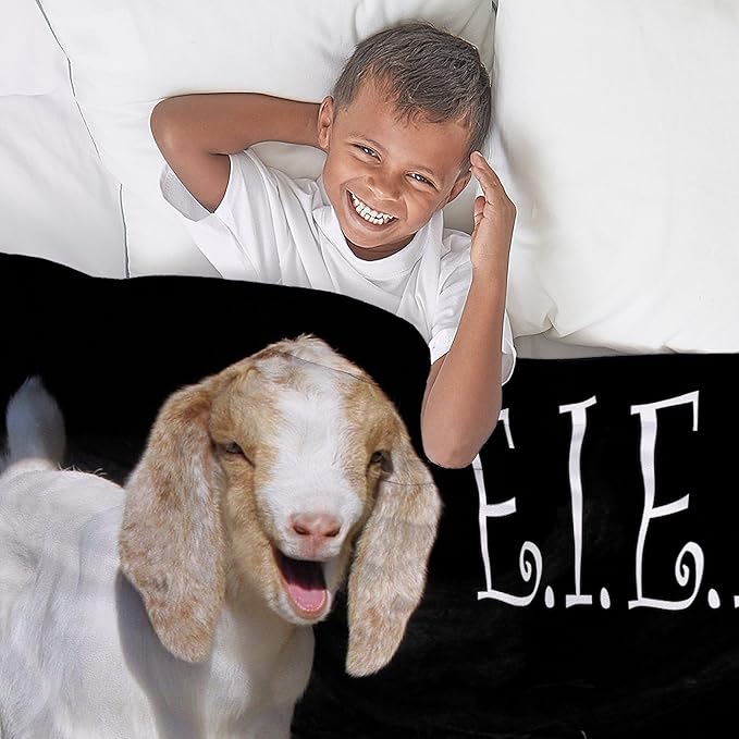 CafePress Baby Goat E.I.E.I.O Throw Blanket Super Soft Fleece Plush Throw Blanket, 60"x50"