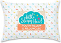 LittleSleepy Head Youth Pillow with Pillowcase 16x22, Soft Jumbo Toddler Pillow & Hypoallergenic Pillowcase - Best Kids Pillows for Sleeping, Perfect Kids Travel Pillow (Little Dinos)