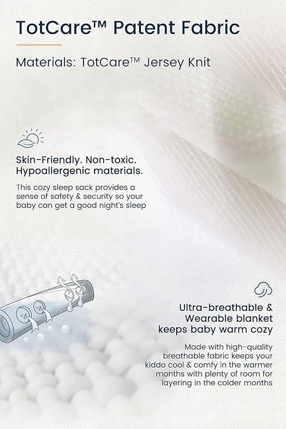 TotAha Sleep Sack 12-18-24 months 3 Pack, Buttery Soft Wearable Blanket Baby Sleeping Bag with 2-way Safe Zipper for Girl Boy, 0.5 TOG