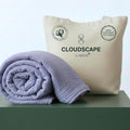 Cloud Scape Linen Extra Large 4 Layer Muslin Throw Blanket - 100% Cotton Gauze, Lightweight & Breathable All Season, Pre-Washed, for Couch & Bed, 50x70, Lavender Blue