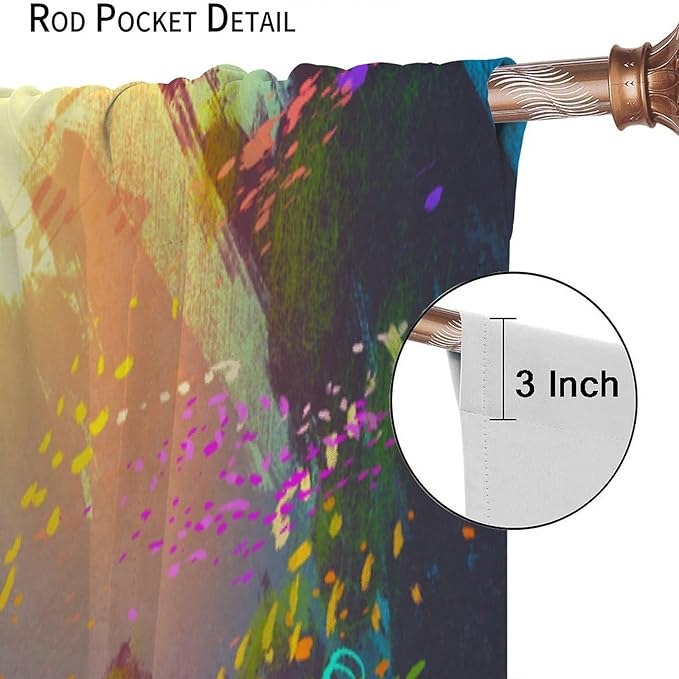 Ocean Blackout Curtain, Untouched Wild Underwater Aquatic World Corals Exotic Fishes Seascape Curtain for Living Room Cafe Set 2 Panels,42x54 Inches, Style-2