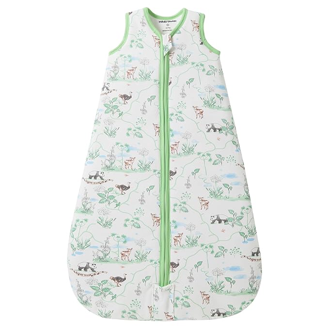 Baby Sleeping Bag 2.5 TOG Cotton Winter Sleep Sack for Newborn babies, Unisex Baby Wearable Blanket with Animal Patterns, Panda, S