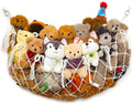 Stuffy Animal Net for Stuffed Animals Storage Hammock Macrame Stuffed Animal Toy Display Plush Toy Holder Wall Hanging Net for Stuffed Animal Display (Cream,49" W)