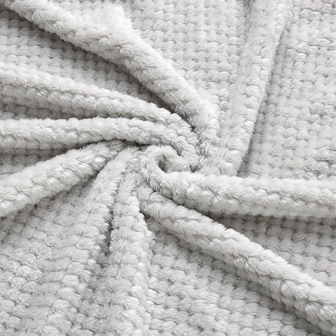 CREVENT 30''X40'' Cute Cozy Fluffy Warm Baby Blanket for Girls Boys Infants Toddlers' Bedding Crib Cot Stroller, Baby Shower Birthday Newborn's Gift Grey- Baby Bear