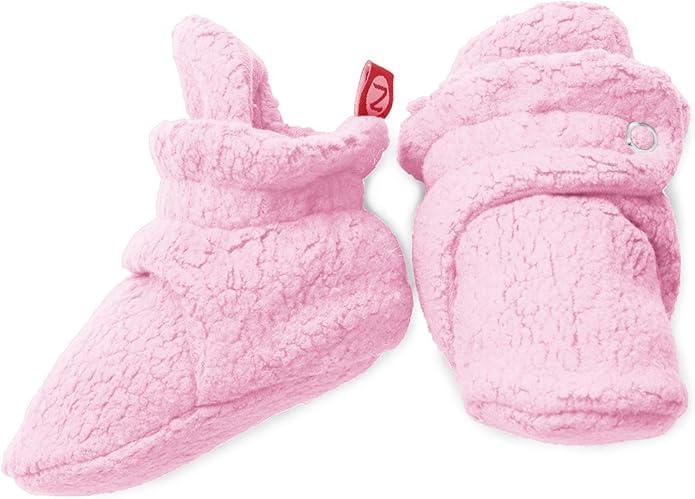 Zutano Unisex Fleece Baby Booties, Two Snap Closure, Newborn to 24 Months