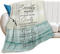 Tijuboni Serenity Prayer Bible Throw Blanket Christian Gifts for Women Men Girls Boys Kids Adults Soft Flannel Fleece Blanket for Couch Sofa Bed Home Decor 60"x80"