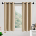 NICETOWN Beige Room Darkening Curtains 54 Inches Long 2 Panels for Living Room, Bedroom, Nursery Summer Thermal Insulated Blackout Drapes Grommet Noise Reducing Window Curtains, W40