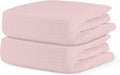 Newton Baby Fitted Crib Sheet (2-Pack) - Ultra Breathable and Soft, Organic Cotton, Fits All Standard Cribs, Pink