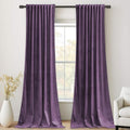 StangH Lavender Velvet Curtains 96 Inches Long, Room Darkening Soft Drapes for Bedroom, Thermal Insulated Window Treatment for Living Room, Rod Pocket Back Tab, W52xL96 inch, 2 Panels