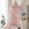 Bed Canopy for Girls, Double Layer Dome Mosquito Net Princess Canopy for Girls Bed Room Decor Reading Nook (Light Pink)