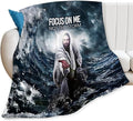 Tijuboni Christian Jesus Throw Blanket Religious Faith Gifts for Women Men Girls Boys Kids Adults Soft Flannel Fleece Blanket for Couch Sofa Bed Home Decor 40"x50"