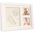 KeaBabies Baby Hand and Footprint Kit - Quick Dry Clay Baby Footprint Kit, Pets Paw, Newborn Keepsake Picture Frame for Boys, Girls, Personalized New Mom Gifts for Shower & Christmas (Alpine White)