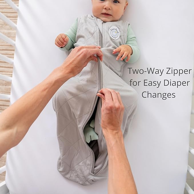 Dreamland Baby Lightweight Bamboo Viscose Sleep Sack (6-12 Months). 1.0 TOG Ultra Soft Blanket w/ 2-Way Zipper. 95% Viscose, 5% Spandex (Rose)