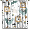 Little Lion King Curtains for Baby Child,Cute Funny Forest Animals,Tropical Jungle Leaves Wildlife Boho Cartoon Rainbow Print Blackout Window Drapes for Nursery Boys Girls Kids Bedroom 42x45 Inch