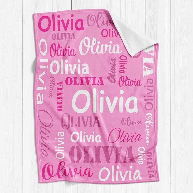 Gudina Personalized Name Blankets and Throws