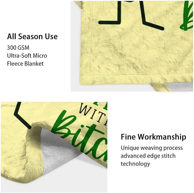 Pickle Throw Blanket for Baby - 30x40 Inches Lap Size - Soft Fluffy Cozy Blankets Gift - Beige Novelty Blanket Throws for Couch, Work