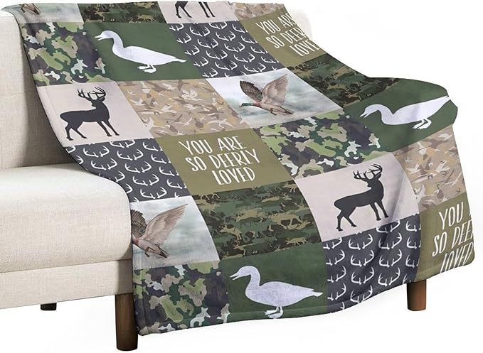 Hunting Blanket - Flannel Throw Blanket, 40"x50", Camouflage, Comfort Plus, Adults, All Seasons