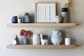Urban Legacy Unfinished White Oak Floating Shelves | Easy to Install Accent Modern Floating Shelves with Floating Shelf Brackets| Set of 2, (24" x 7" x 2")