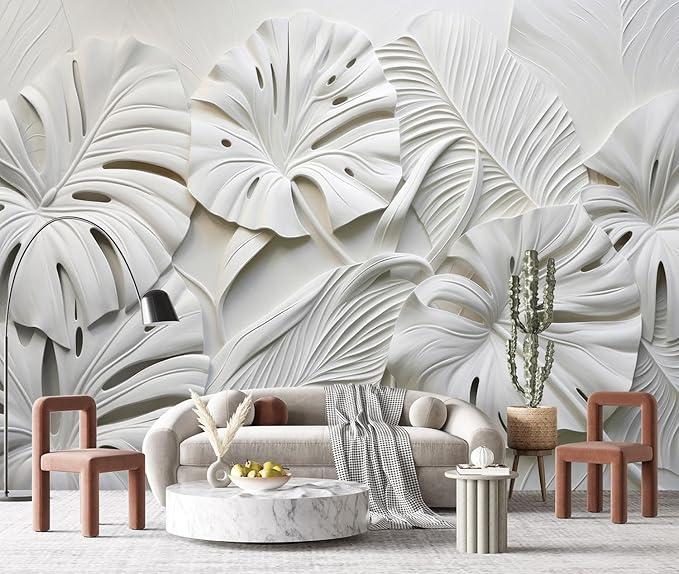 -3D Plant Living Room Wallpaper XT22 M 140" x 91"