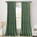 StangH Emerald Green Velvet Curtains - Room Darkening Thermal Insulated Velvet Drapes for Bedroom, Living Room, Home Theater - Super Soft Window Treatment with Pleat Tape, 52 x 84 Inch, 2 Panels