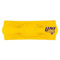 Creative Knitwear Northern Iowa Panthers Infant Girls Gold Solid Hair Knot Headband Embroidered Logo - Size Newborn - 4T