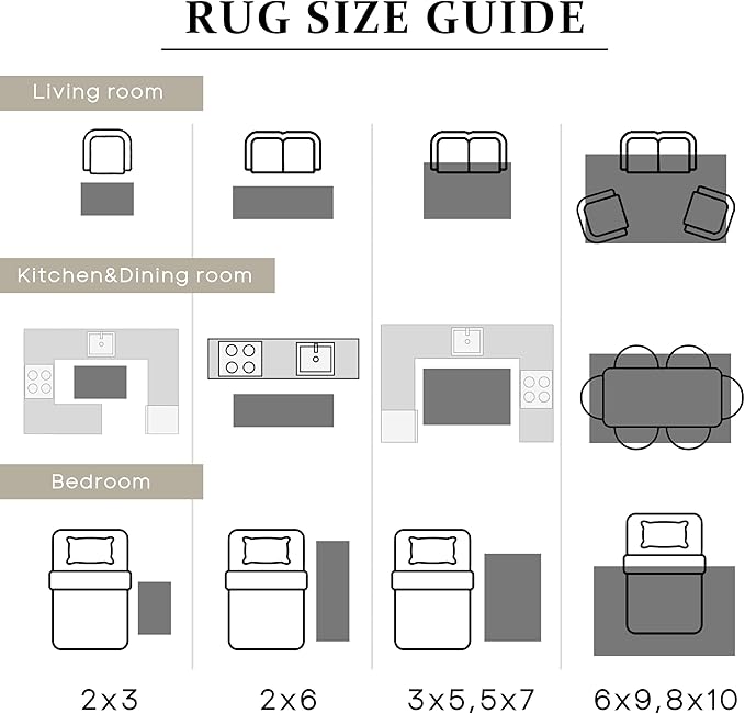 Boho Kitchen Rug Washable,2x3 Non Slip Farmhouse Neutral Small Area Rug for Bathroom Bedroom Indoor Entrway Ultra Thin Fit Under Door,Tan Brown and Cream Beige