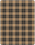 Brown Plaid Crib Sheets Soft Breathable Fitted Baby Playard Sheets Mattress Cover for Girl Boys, 39" x 27" x 5"