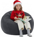 Nobildonna Bean Bag Chair Cover (No Filler) for Kids and Adults,Beanbag Stuffed Animal Storage Without Filling Plush Toys Holder and Organizer Soft Premium Corduroy 200L