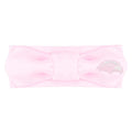 Creative Knitwear SMU Mustangs Infant Girls Pink Solid Hair Knot Headband Embroidered Logo - Size Newborn - 4T