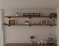 IEO Floating Shelves for Wall Shelf 72 inches Long 11.8" Extra Width Farmhouse Bathroom Decor Bedroom Kitchen Shelves Living Room Wall Mounted Set of 2, Rustic Brown Soild Wood