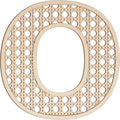 She Love Large Boho Wooden Rattan Letters 12 inch for Nursery Decor Wood Letter O Wall Decors for Baby Girl Boy Bedroom Home Rustic Name Sign Birthday Wedding Decorative letters
