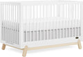 Dream On Me Hygge 5-in-1 Convertible Full-Size Baby Crib in Vintage White Oak, GreenGuard Gold & JPMA, Converts to Toddler, Day & Full-Size Bed, Adjustable Mattress Heights, Modern Nursery