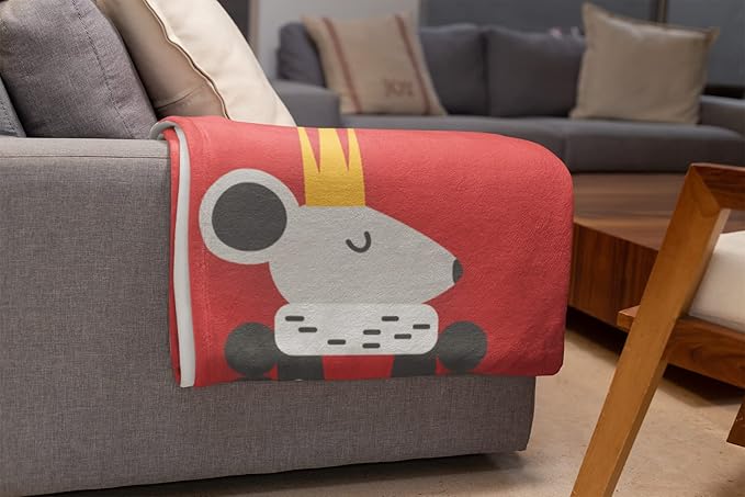 Personalized Nutcracker Gift | Christmas Throw | Holiday Home Decor | Sherpa Plush Sofa Throw | Nutcracker Figure | Fuzzy Christmas Blankets | Super Soft (Sherpa 60x80)
